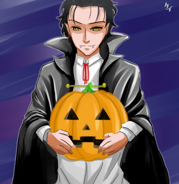 Ảnh Okabe cosplay halloween