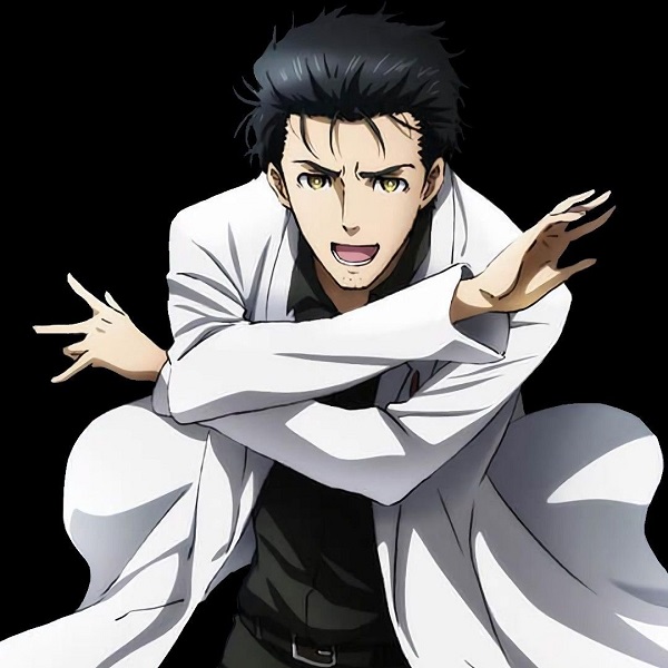 Biểu cảm "mad scientist" đỉnh cao của Okabe Rintaro