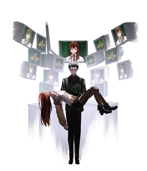Ảnh Okabe Rintaro trong một phân cảnh cảm động của Steins;Gate