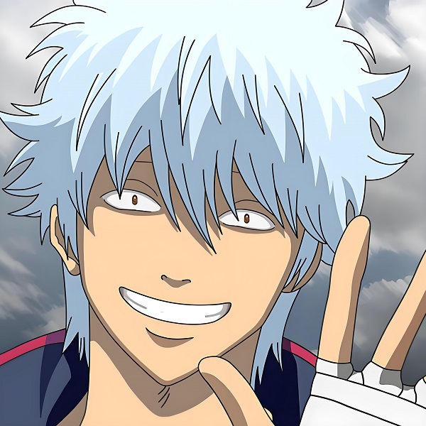 Hình đại diện Gintoki với gương mặt cười tươi