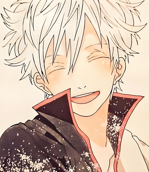Hình đại diện Gintoki với gương mặt cười rạng rỡ
