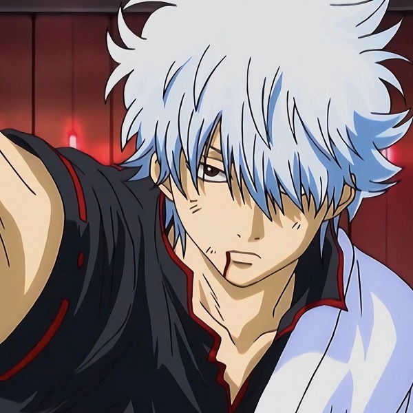 Avatar Sakata Gintoki với ảnh mắt sắc lẹm