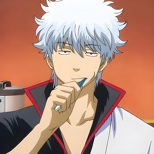 Avatar Sakata Gintoki đang đánh răng