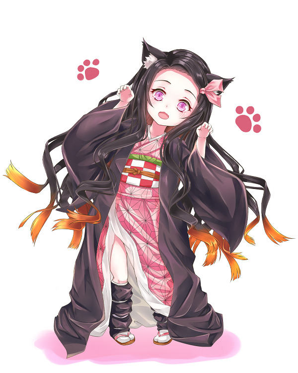 Ảnh Nezuko chibi phong cách chibi cực dễ thương 
