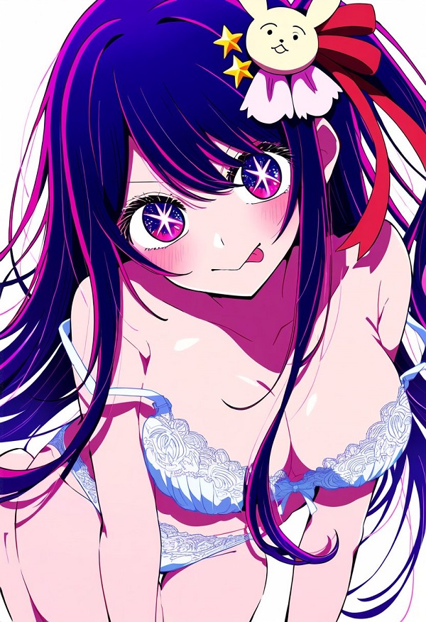 Biểu cảm ngại ngùng của nữ nhân vật anime