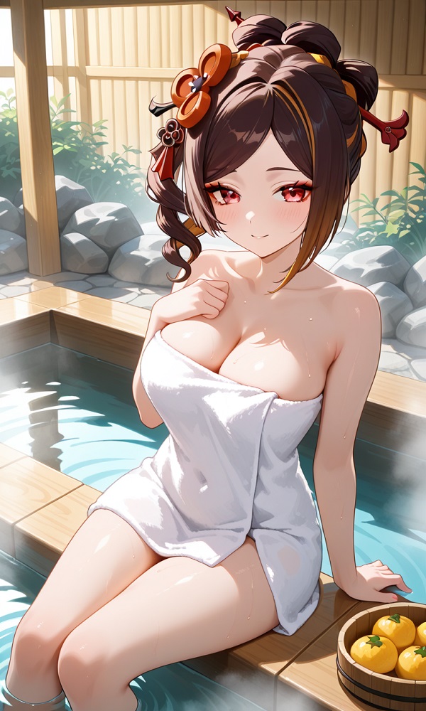 Hình ảnh thiếu nữ anime mặc áo sơ mi oversize sexy
