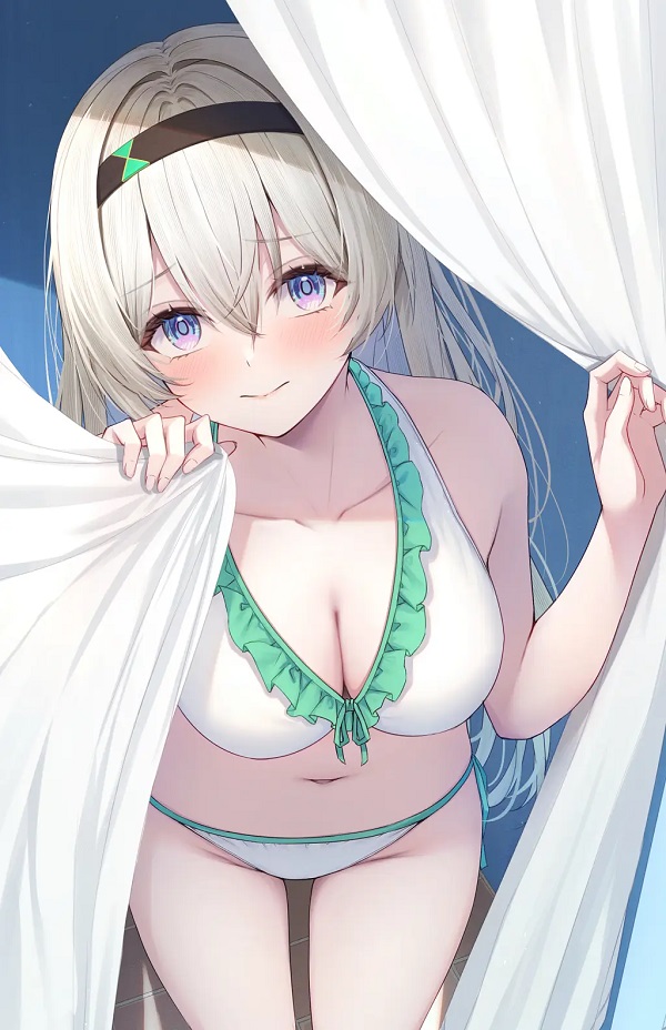 Vòng eo con kiến nổi bật trong concept anime bikini