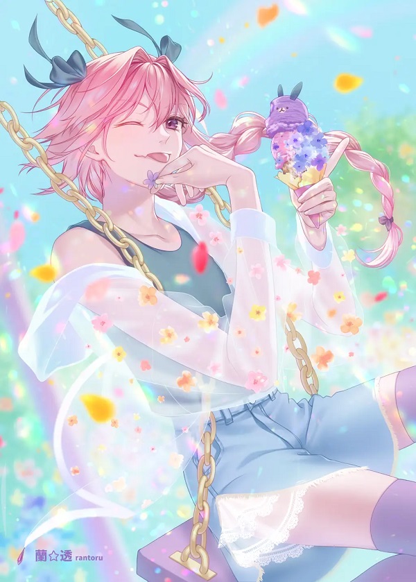 Astolfo cute đội tai mèo