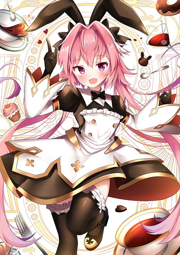 Astolfo cute với ánh hoàng hôn lãng mạn
