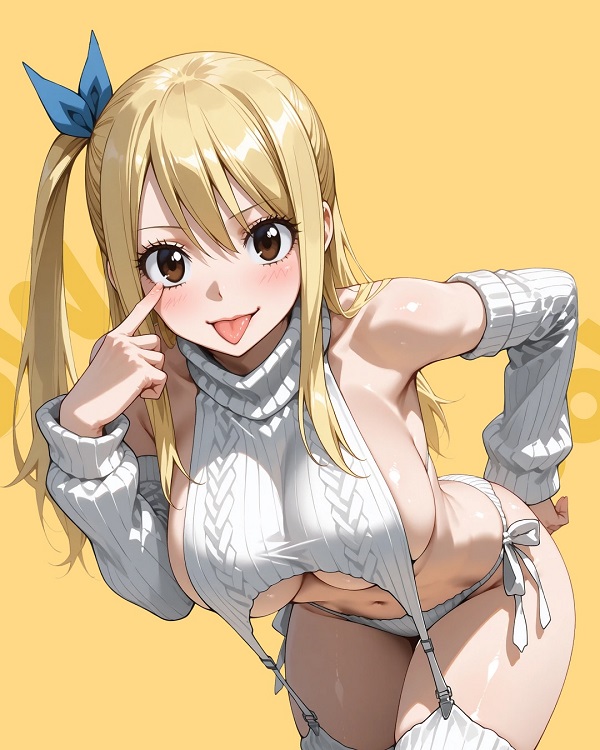 Hình ảnh Lucy cùng với Plue cực dễ thương