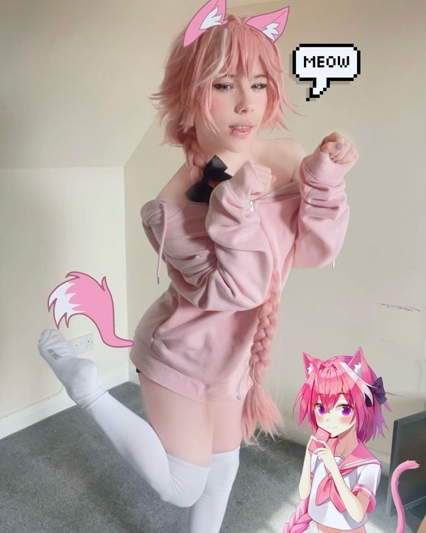 Cosplay Astolfo phiên bản dịu dàng, đáng yêu