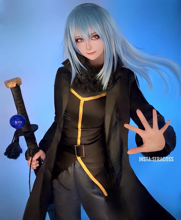 Cosplay hình Rimuru đẹp ngầu như anime