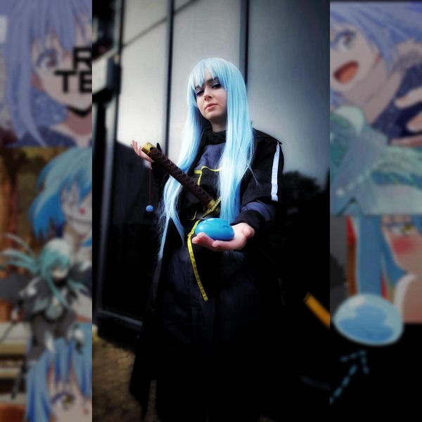 Cosplay hình Rimuru giữa khung cảnh cổ tích