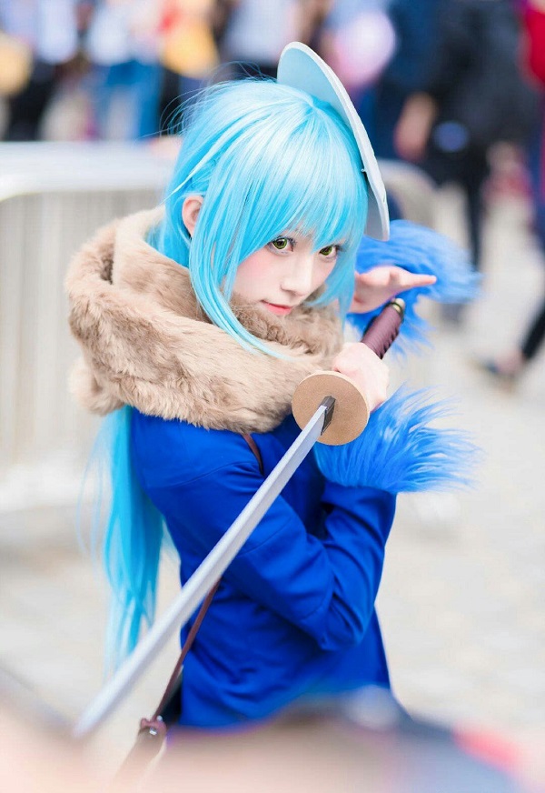 Cosplay hình Rimuru đẹp như poster phim