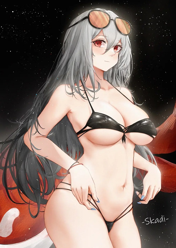 Đôi mắt long lanh và bờ môi mềm mại của cô gái anime