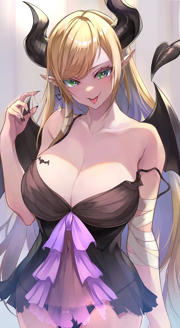 Cô nàng anime thần thái ngời ngời trong ánh đèn neon