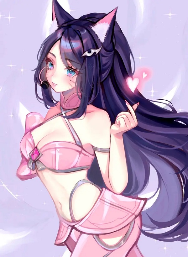 Tạo hình Ahri Liên Minh sexy giữa rừng ánh sáng huyền ảo