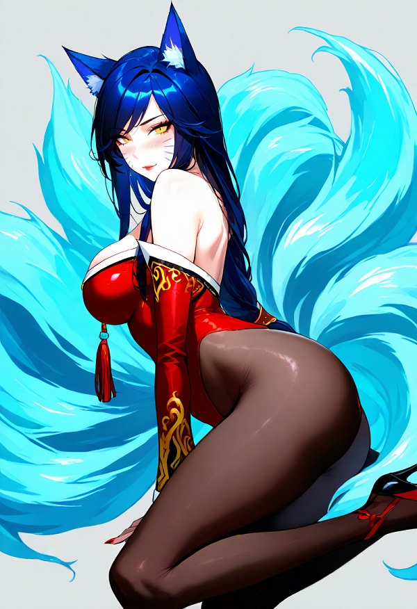 Gái Ahri trong khung cảnh giả lập công nghệ cao siêu sexy