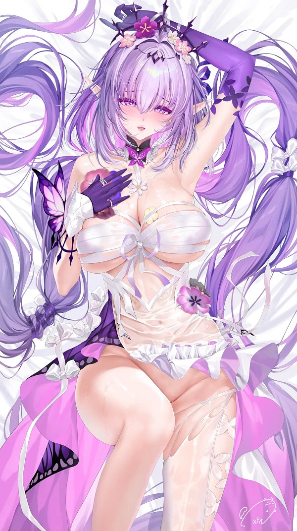 Bikini sexy phong cách thể thao trên nhân vật nữ anime
