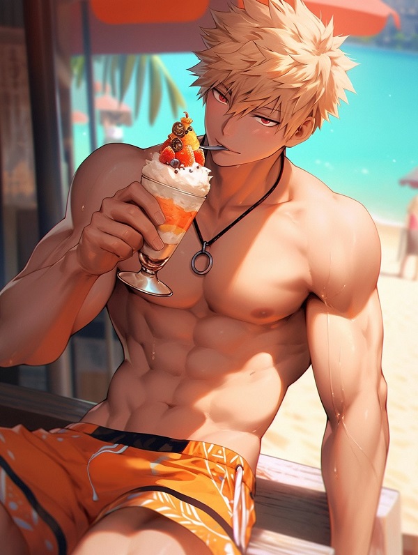 Ánh sáng hắt vào Bakugo cực ấn tượng