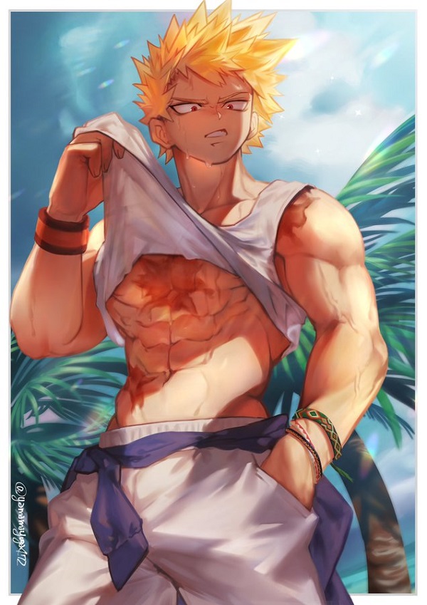 Phút giây bình thản hiếm hoi của Bakugo