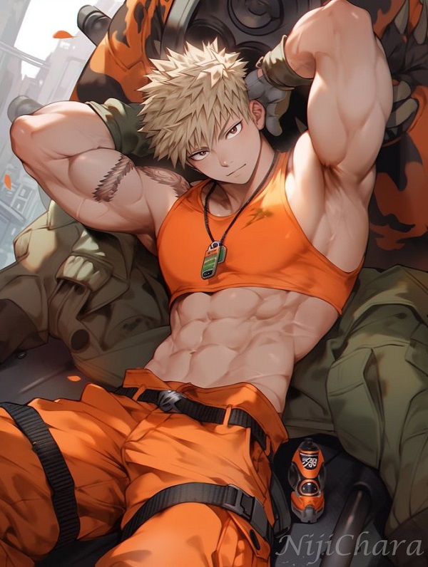 Mái tóc dựng cá tính của BakugoMái tóc dựng cá tính của Bakugo