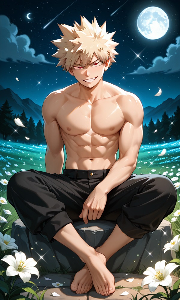 Bakugo trong bộ trang phục anh hùng