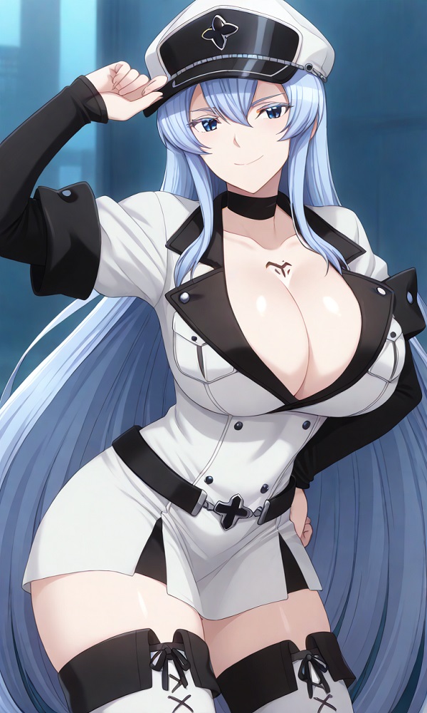 Cận cảnh gương mặt đầy thần thái của Esdeath