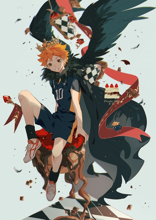 Khoảnh khắc Hinata cười ngầu sau một pha ghi điểm