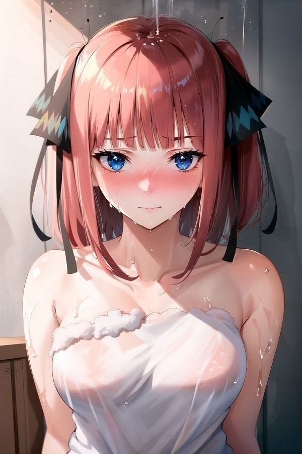 Nakano Nino 4K khoe vẻ dịu dàng trong khung cảnh anime