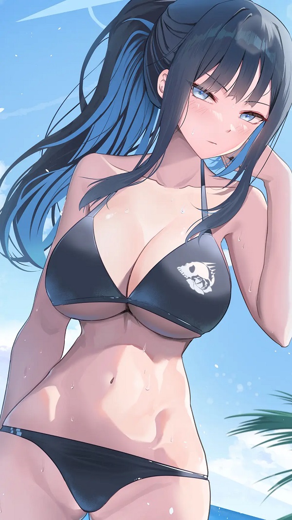 Bộ bikini đỏ rực làm nổi bật làn da trắng sángBộ bikini đỏ rực làm nổi bật làn da trắng sáng