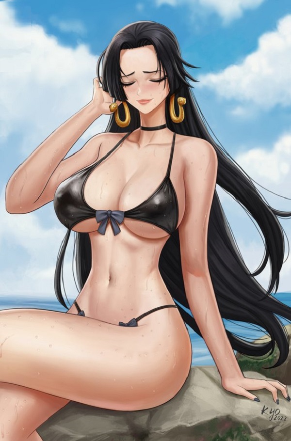 Boa Hancock sexy trong concept bãi biển nắng vàng