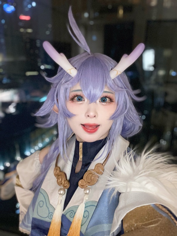 Bộ đồ cosplay Bailu trắng tinh khôi và thanh lịch