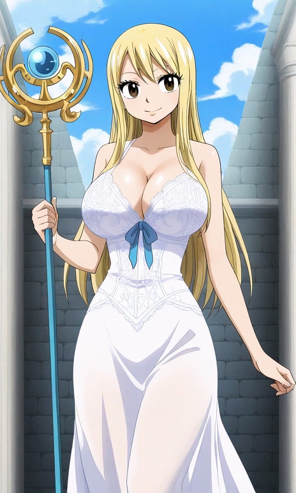 Lucy Heartfilia với thần thái sang chảnh chuẩn nữ chính
