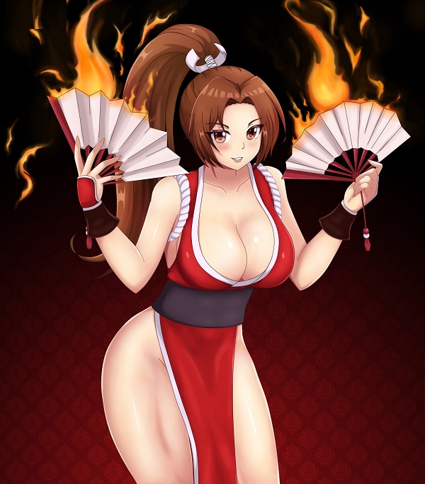 Cận cảnh vẻ đẹp mê hồn của Mai Shiranui trong trang phục đỏ