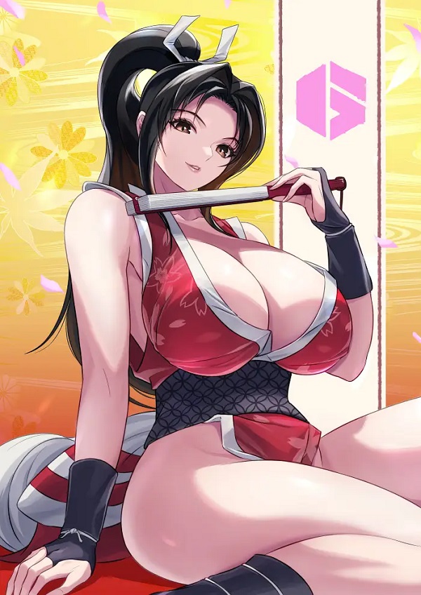Mai Shiranui thả dáng bên suối nước trong trẻo