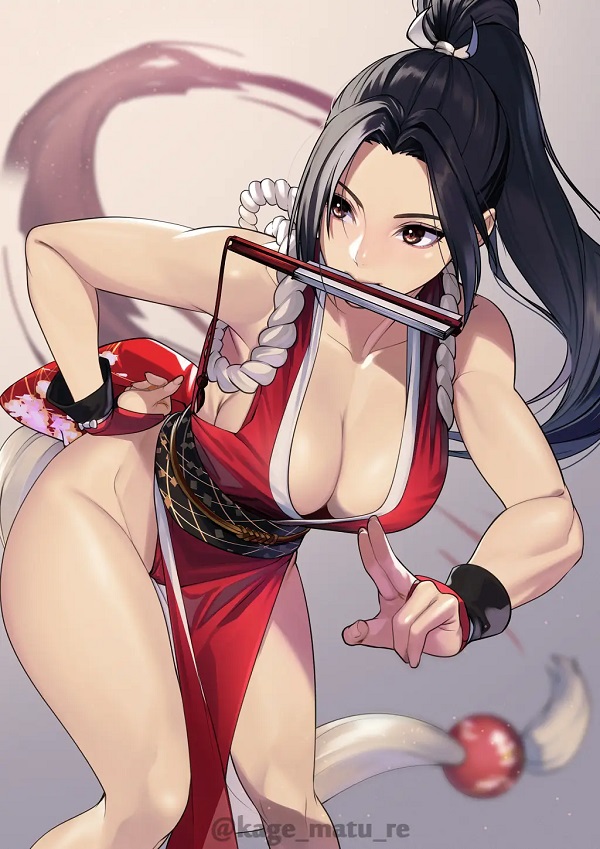 Mai Shiranui sexy trong khung cảnh retro Nhật cổ
