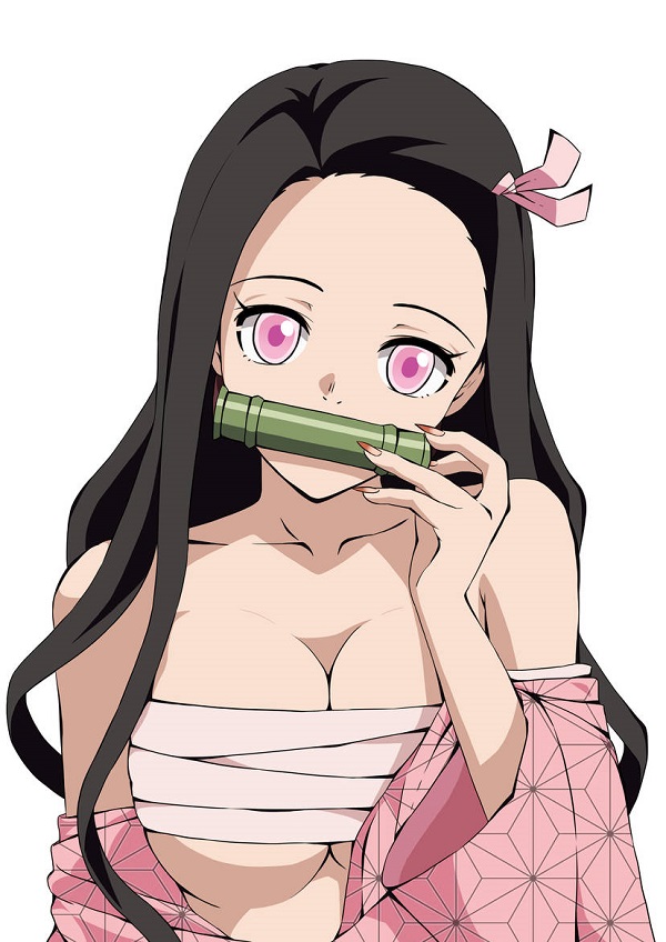 Nezuko sexy với layout trang điểm nhẹ, tông tự nhiên