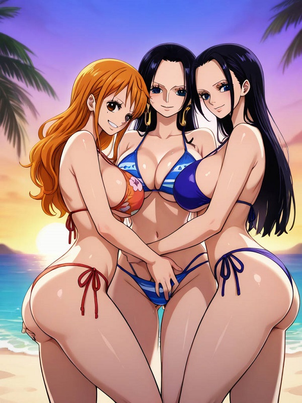 One Piece sexy girls trong concept bãi biển nóng bỏng