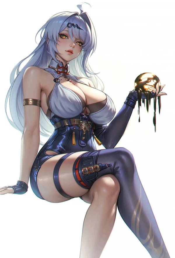 Cảnh anime sexy với phong cách maid quyến rũ
