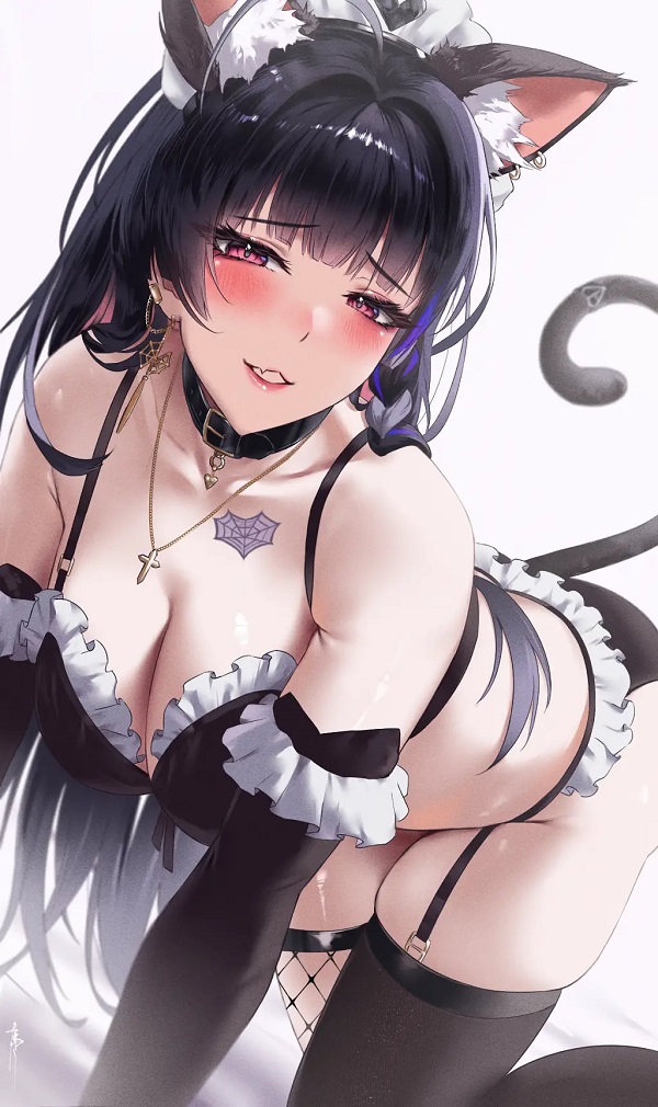 Sexy anime giữa khung cảnh mùa xuân đầy hoa