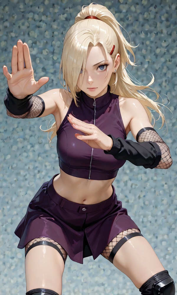Ảnh Ino Yamanaka sexy giữa bối cảnh rừng xanh mờ ảo