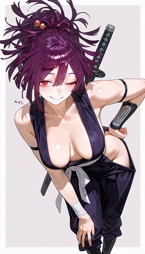 Cosplay Yuzuriha với chi tiết áo xẻ tinh tế