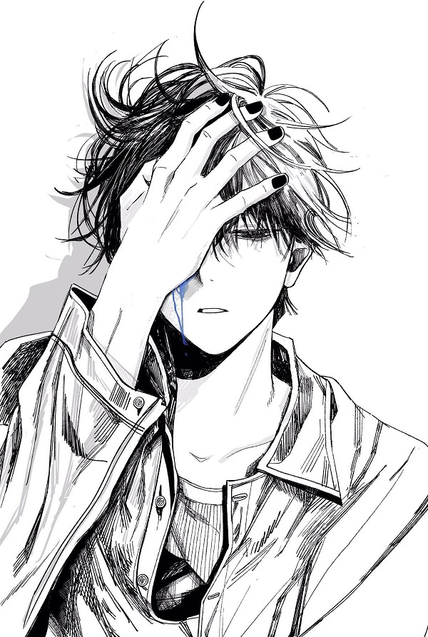 Anime nam bên ly cà phê nguội lạnh, phản chiếu nỗi cô đơn trong quán vắng