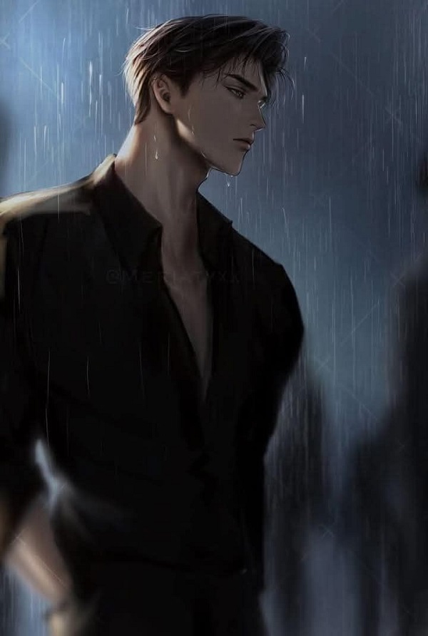 Ảnh anime nam buồn lạnh lùng u sầu.