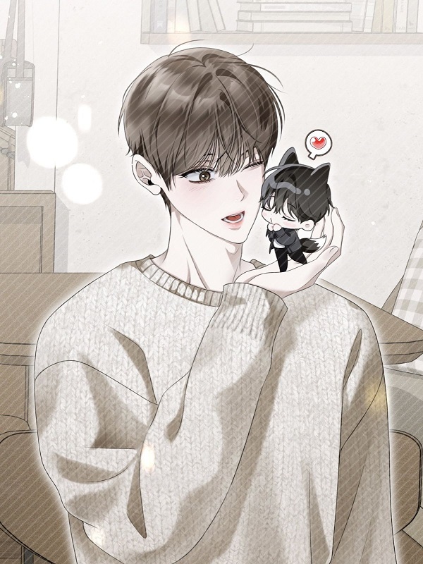 Cảnh anime nam nhìn trời cùng nụ cười nhẹ nhàng