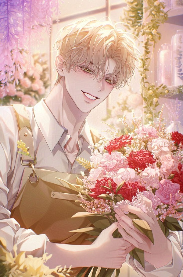 Chàng trai anime đang ngáp ngủ dễ thương