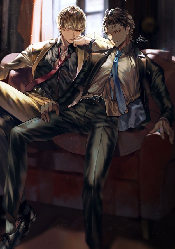 Nam anime với biểu cảm thách thức thế giới