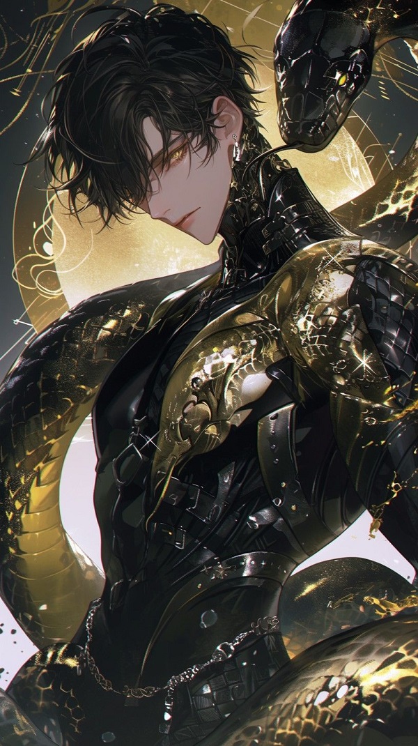 Thiếu niên anime lạnh lùng chơi đàn trong đêm