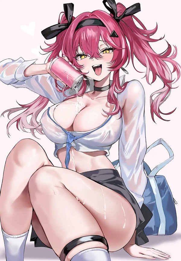 Hình ảnh một cô gái anime đang cười rạng rỡ, mang lại cảm giác ấm áp.